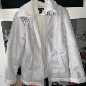 Sherpa Lined Faux Fur Coat